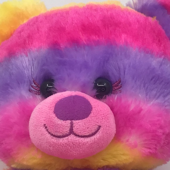 Build A Bear Plush Rainbow Candy Tripe With Eyelashes Stuffed Animal 17” - Picture 2 of 14